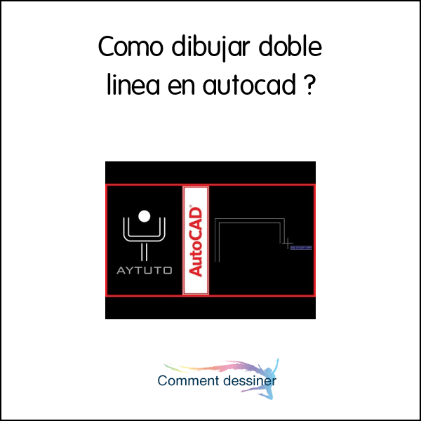 Como dibujar doble linea en autocad